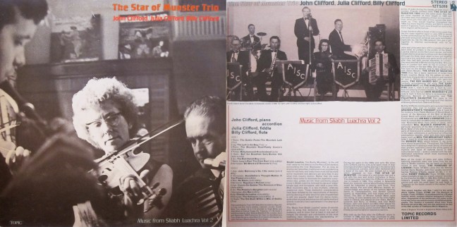 julia john and billy clifford - star of munster trio front and back