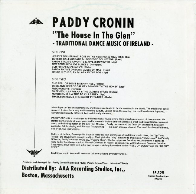 Paddy Cronin House in the Glen 2