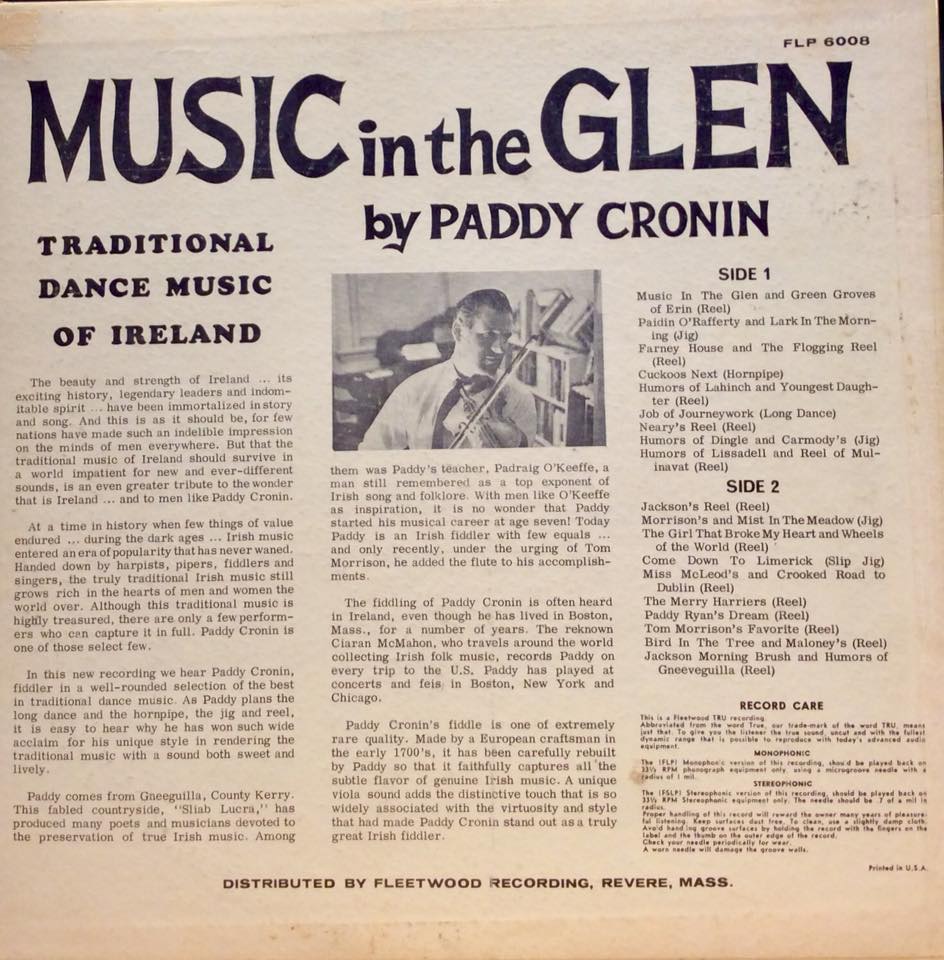 Paddy Cronin - Music in the Glen 2